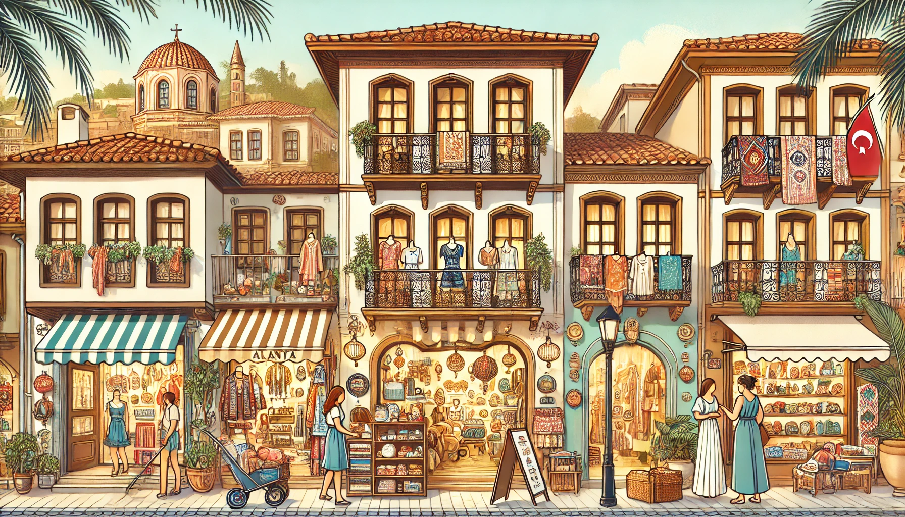 "Alanya’daki butik mağazalar, el yapımı ürünler, benzersiz tasarımlar ve Akdeniz’in özgün alışveriş deneyimi."