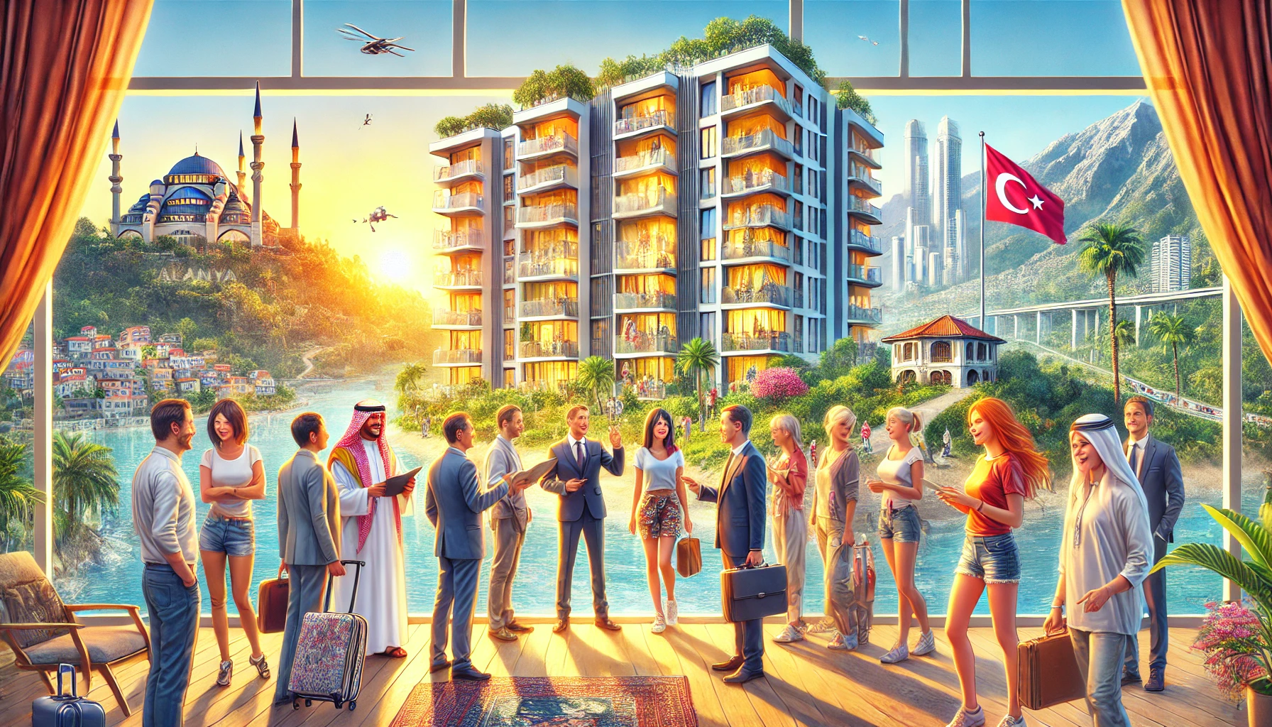 "Alanya’nın emlak piyasasında yabancı alıcıları yatırımcıların payı giderek artıyor."