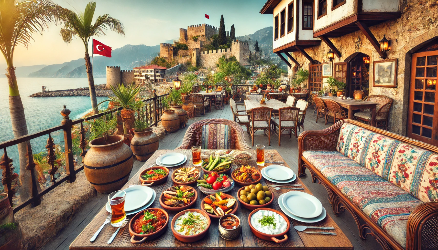 "Alanya’da mezeleriyle meşhur tarihi bir restoranın özel sunumu