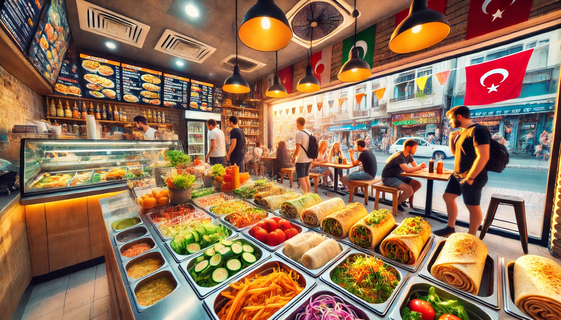 Alanya’da tatilciler için hızlı ve lezzetli yemek seçenekleri."