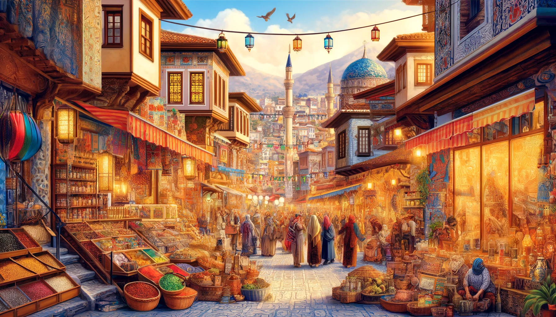 Alanya Çarşısı’nda alışveriş keyfi ve eğlenceli anlar bir arada.