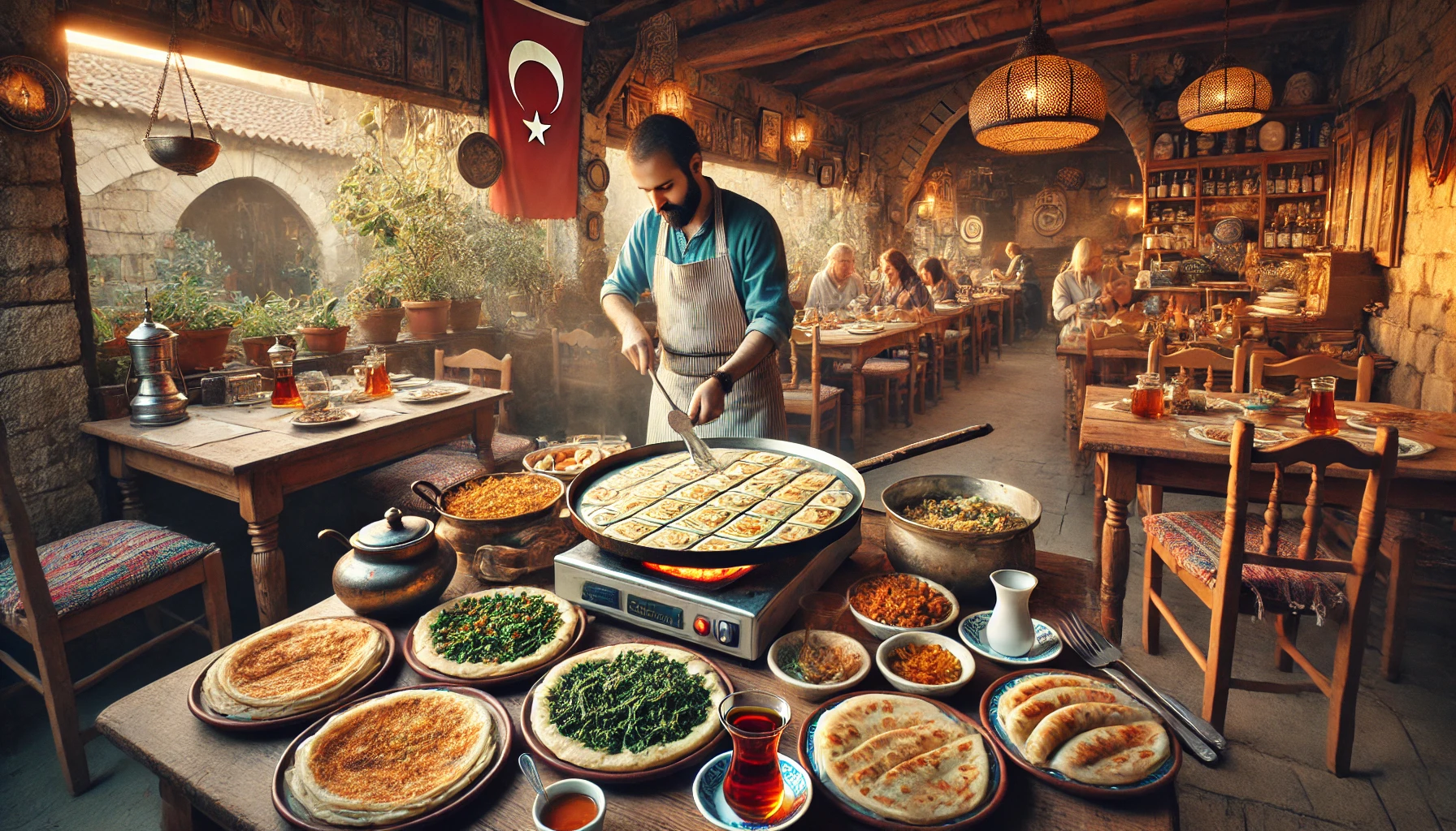 "Alanya’da gözleme restoranları el açması meşhur lezzetleri ile hizmet verirler.