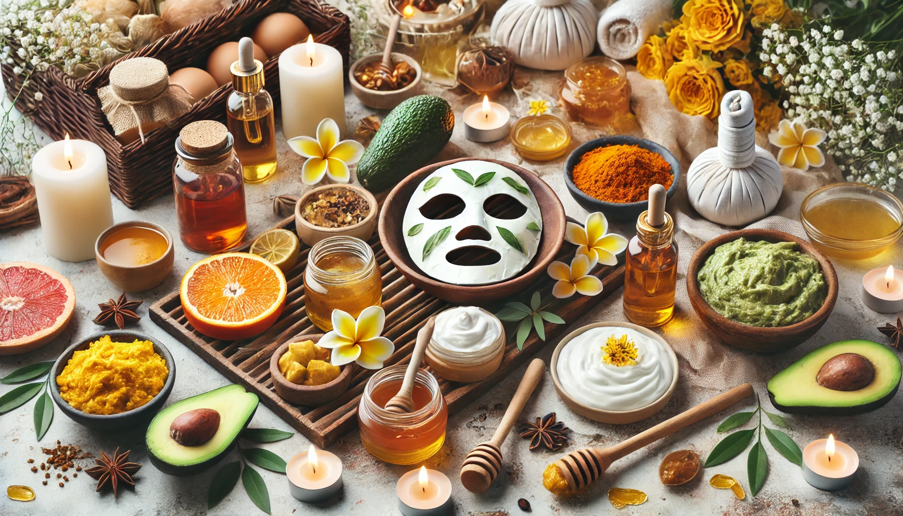 Doğal malzemelerle yapılan cilt gençleştirici Doğal maskelerle ; parlak ve sağlıklı bir görünüm için ev yapımı çözümler.