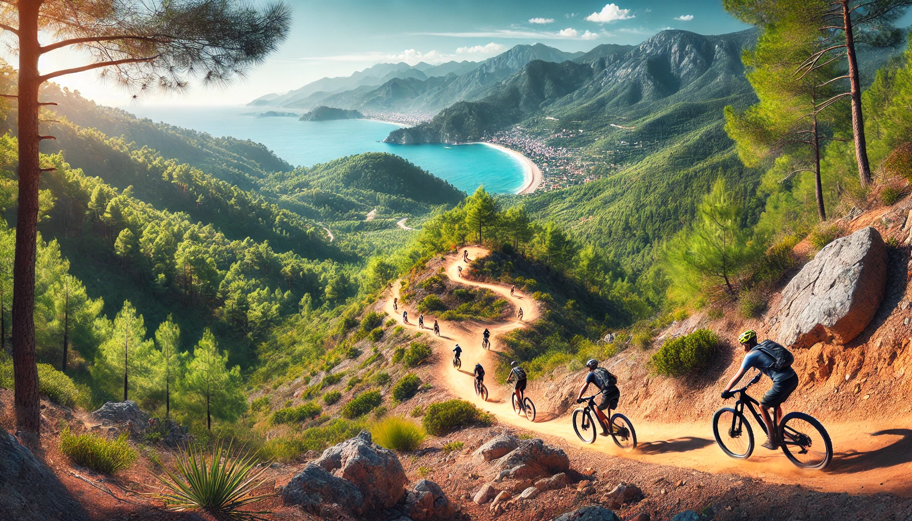 Alanya’da en güzel doğal bisiklet parkurları ve sahil yolları."