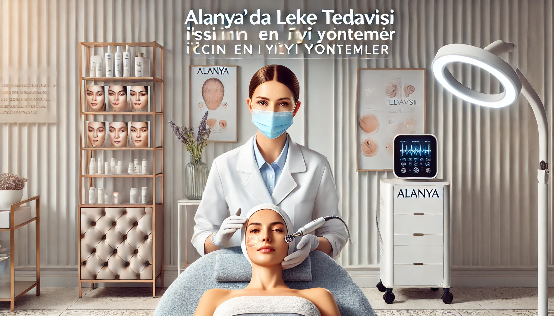 Alanya’da profesyonel cilt lekesi tedavisi uygulayan bir uzman dermatolog.