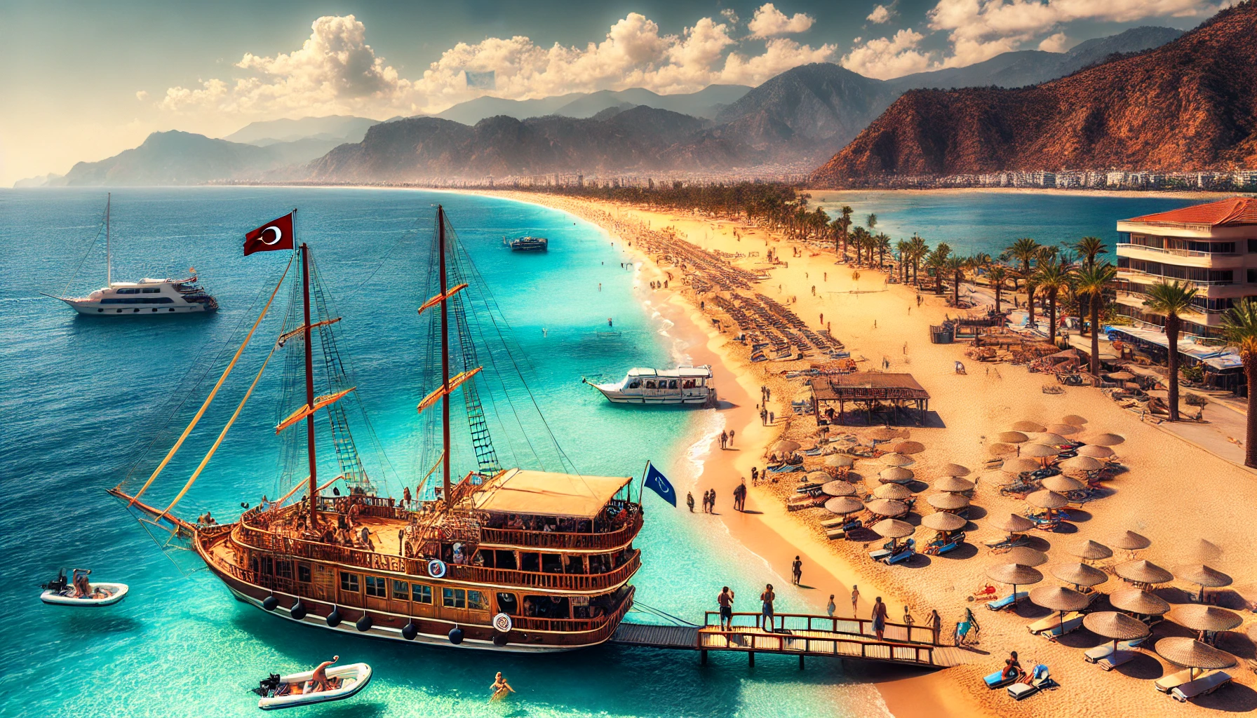 "Alanya’daki Mavi Bayraklı plajları keşfetmek için en iyi tekne turları."