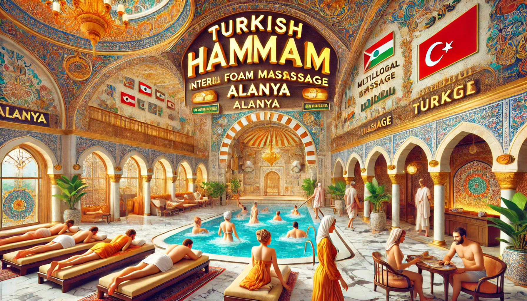 "Yabancı turistlerin Alanya’da en çok ziyaret ettiği hamamları keşfedin ve otantik Türk hamamı deneyimini yaşayın."