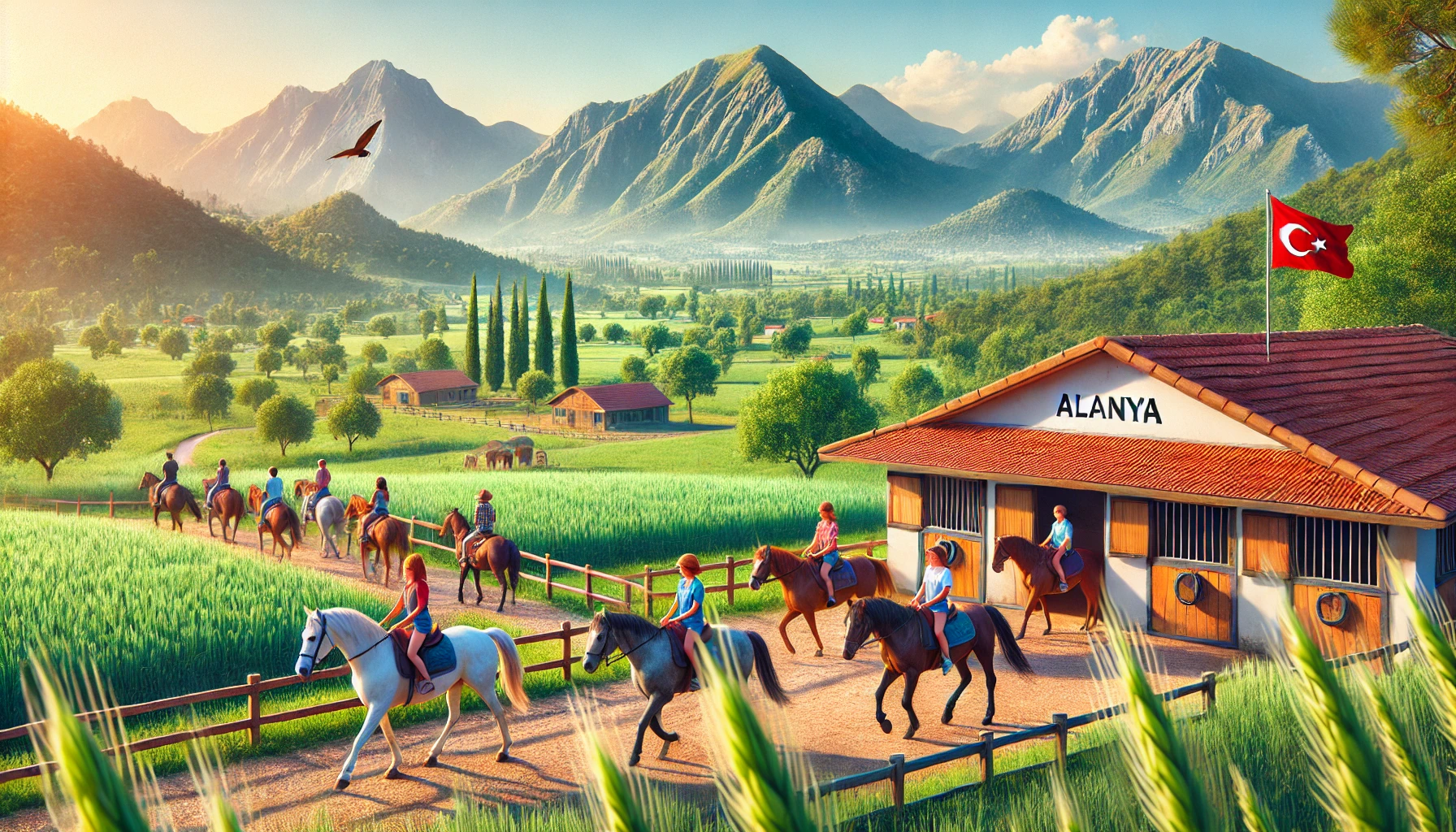 "Alanya’da çiftlik turları ve binicilik eğitimi ile doğayla iç içe bir gün geçirin."