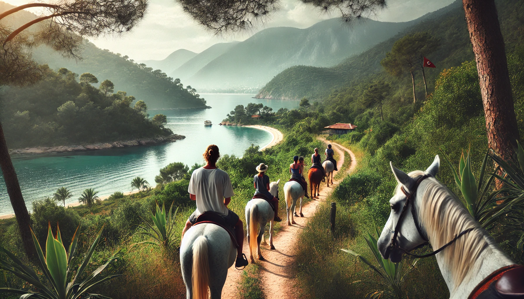 "Alanya’da doğayla iç içe bir at binme turu ile huzurlu bir gün geçirin."