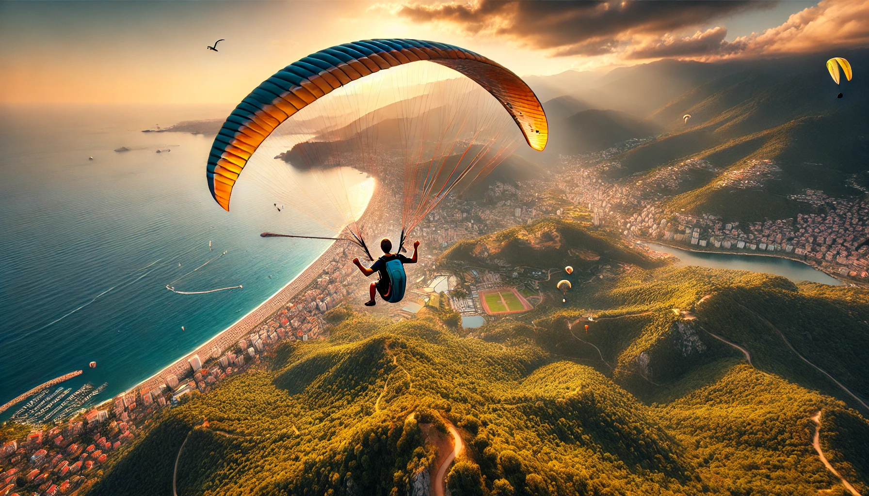 "Alanya’yı yamaç paraşütü ile kuşbakışı keşfedin ve gökyüzünde unutulmaz bir deneyim yaşayın."