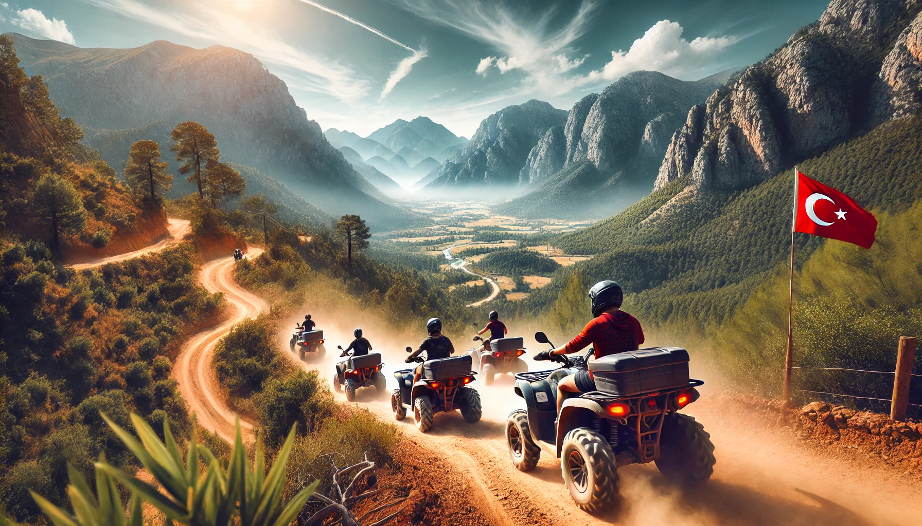 "ATV safari turuyla Alanya’nın dağ yollarında eşsiz bir macera yaşayın ve doğanın tadını çıkarın."