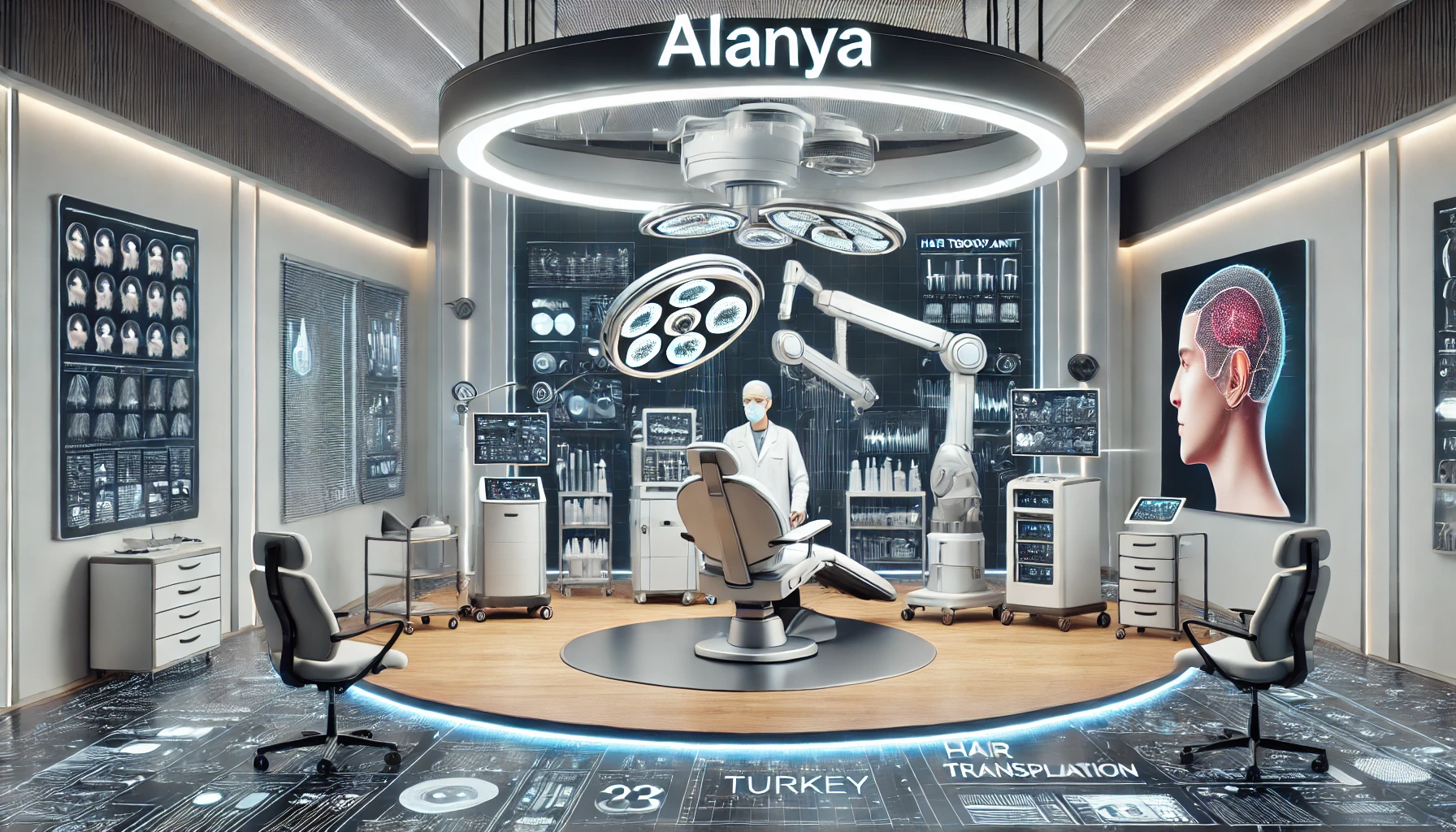 "Alanya'da saç ekimi işlemlerinde kullanılan yenilikçi teknolojilerle başarılı sonuçlar."