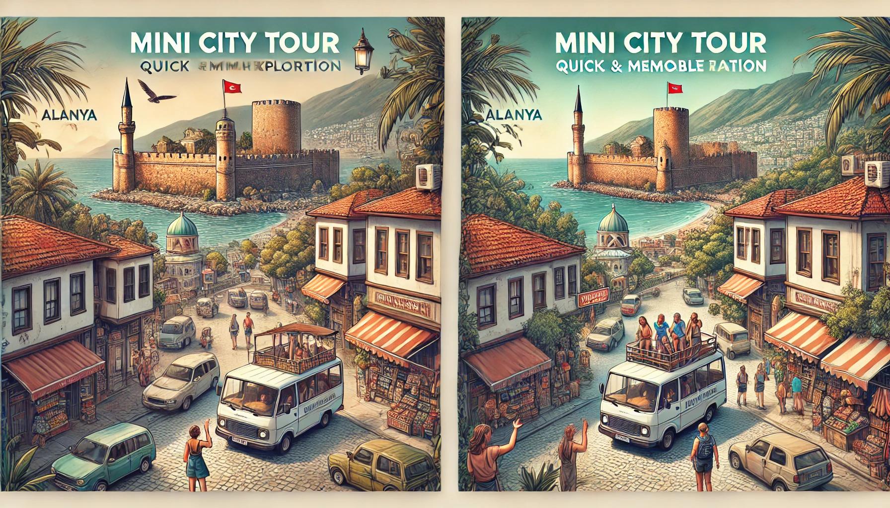 Mini şehir turuyla Alanya’nın önemli noktalarını hızlı ve keyifli bir şekilde keşfedin.