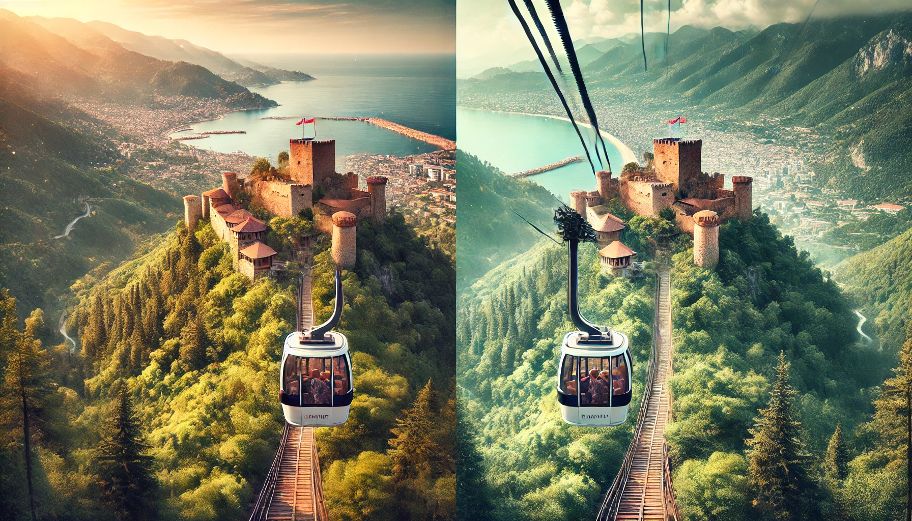 Alanya’nın simgesi teleferik ile tarihi ve doğal güzellikleri bir arada keşfedin.