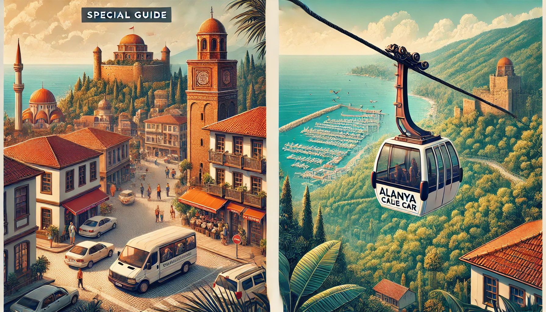 Tatilcilere özel Alanya mini şehir turu ve teleferik deneyimiyle şehri keşfedin.