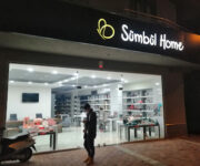 Sümbül Home mağazası iç mekanı, ev tekstili ve dekoratif ürünler sergisi