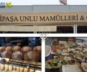 Alanya'da Gazipaşa Unlu Mamülleri fırınında taze pişmiş ekmek, simit ve börek çeşitleri tezgâhta sergileniyor