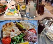 Alanya Çapulcu Kebab’ta közde pişirilmiş karışık kebap tabağı, pilav ve salata eşliğinde servis ediliyor