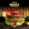 “Zilli Öküz Home Made Hamburger’de özel soslarla hazırlanmış büyük boy ev yapımı hamburger ve patates kızartması.”