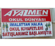 Ayazmen Giyim Alanya – Okul kıyafetleri, bay giyim ürünleri ve günlük kombinlerin yer aldığı geniş giyim mağazası.