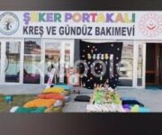 "Şeker Portakalı Gündüz Çocuk Bakımevi – çocuklara güvenli, sevgi dolu ve eğitici bir ortam sunan modern bakım evi."