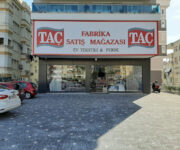 “Taç Alanya Fabrika Satış Mağazası yatak örtüsü, nevresim ve ev tekstili ürünleri”