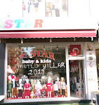 Star Baby & Kids Alanya – Bebek ve çocuk giyim ürünlerinin vitrinlerde sergilendiği modern ve şık mağaza.