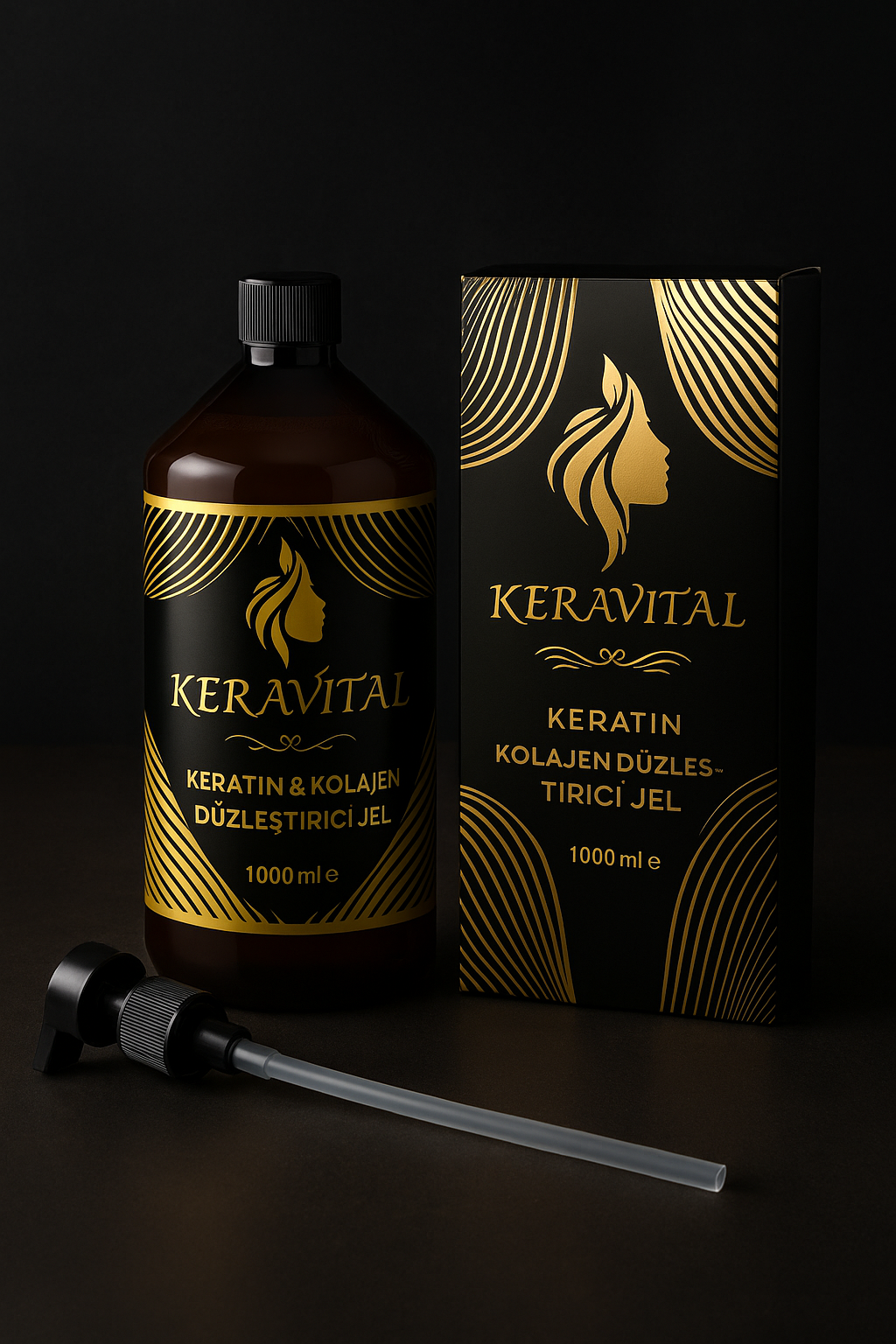 Keravital Keratin Kolajen Düzleştirici Jel, 1000 ml’lik güçlü formülüyle saçlara kalıcı düzlük, parlaklık ve yoğun bakım sağlar. Best of Alanya’da keşfedin!