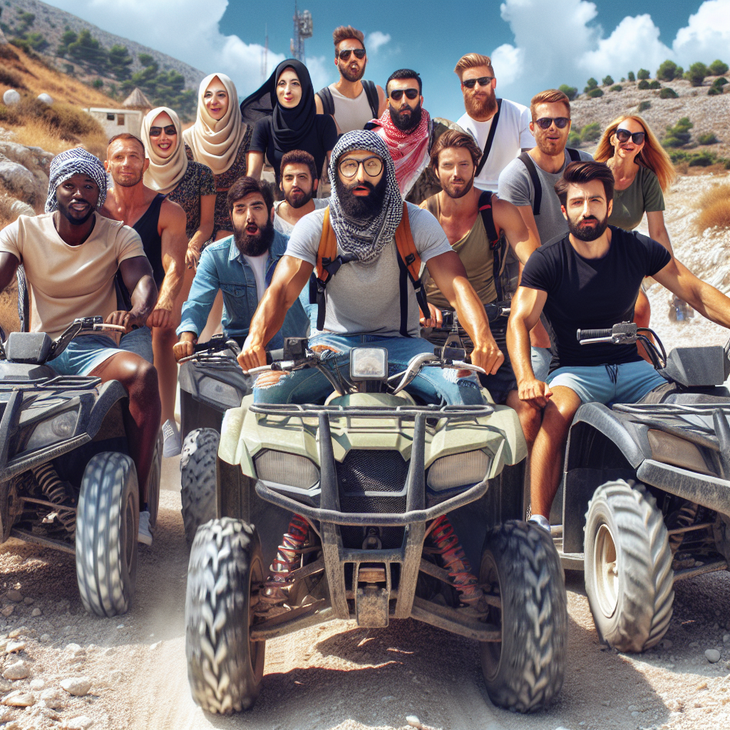 Alanya ATV Safari macerasında çamur ve toprakla kaplı ATV
