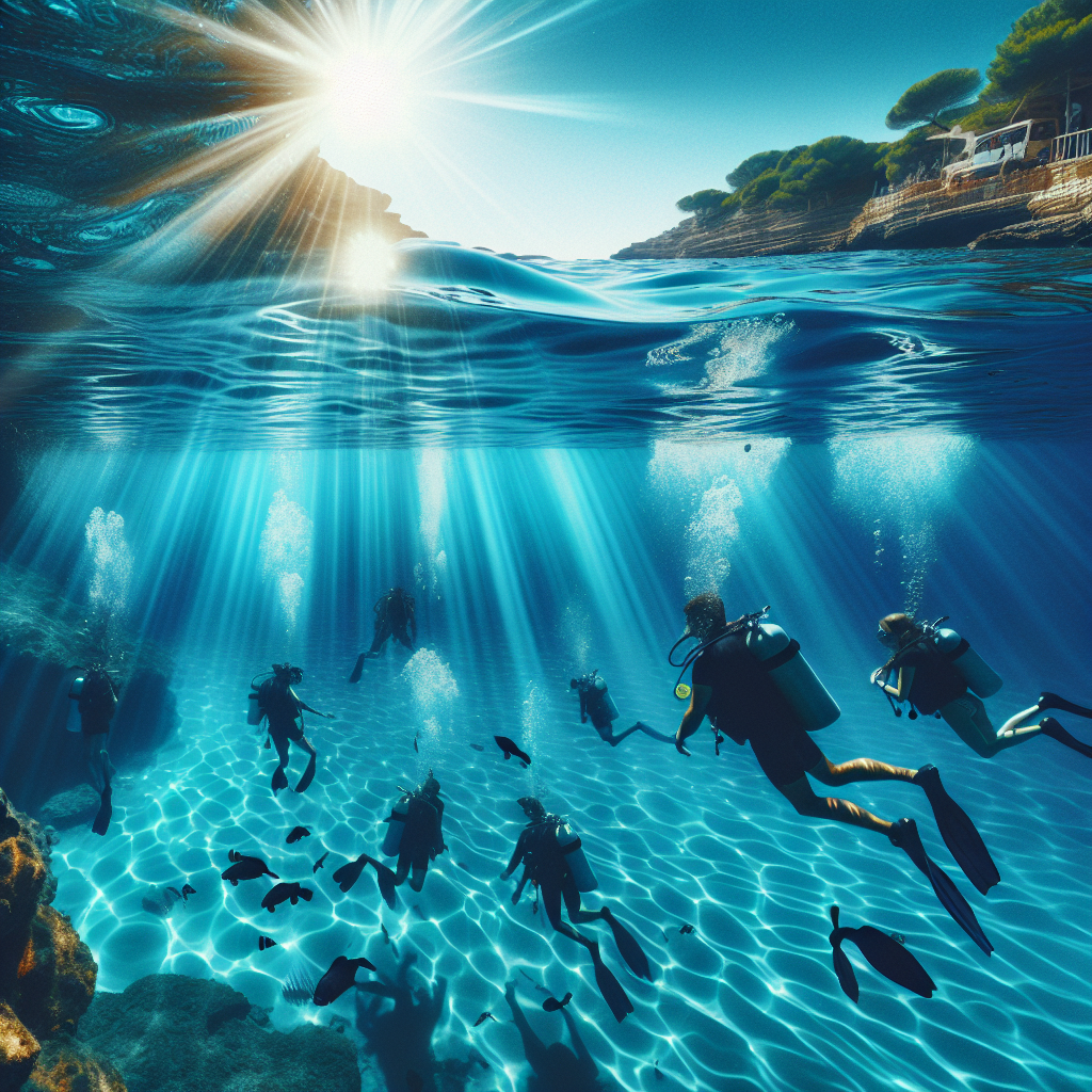Alanya dalış tur eşliğinde su altındaki renkli canlılar ve dalgıçlar
