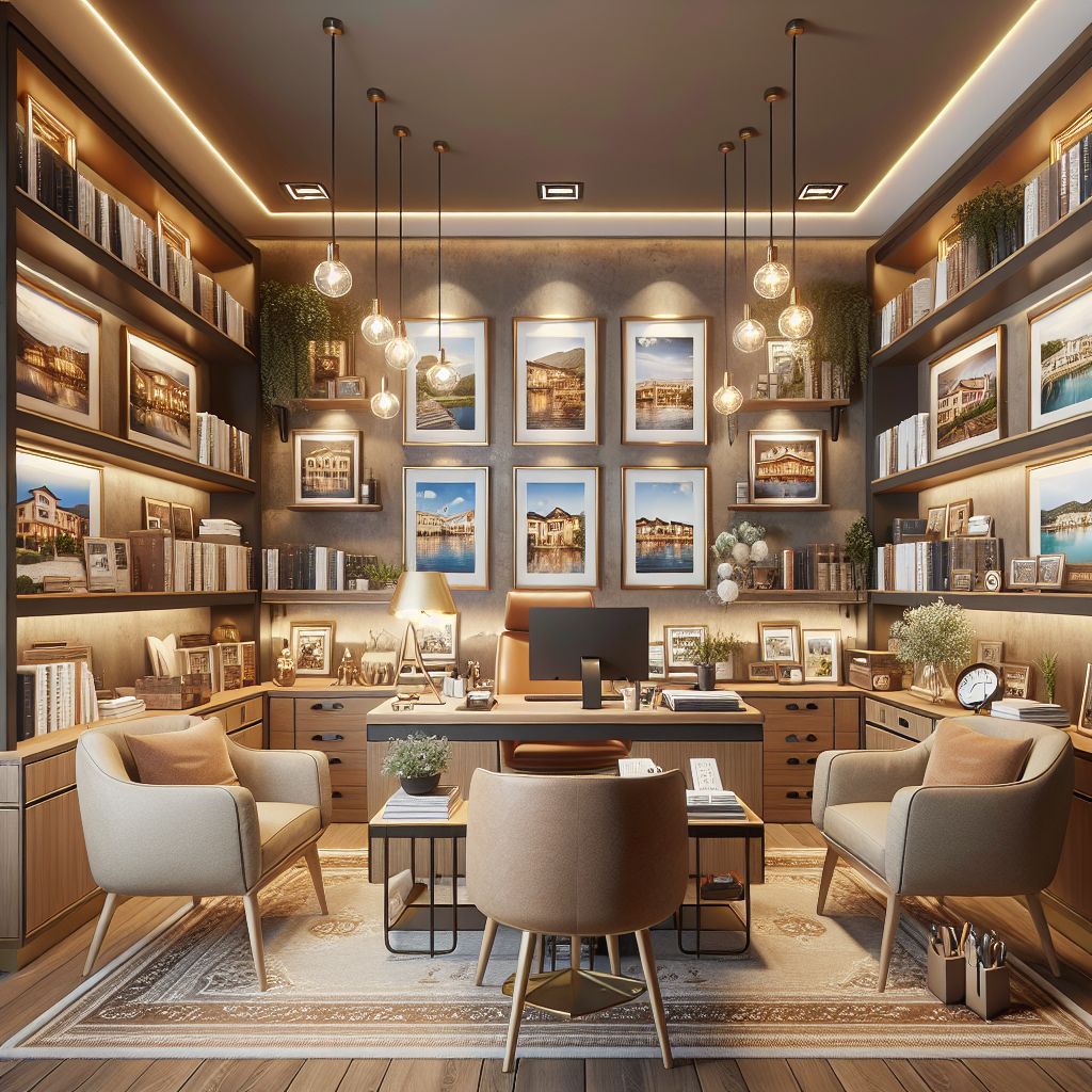 Welcoming office space of Alanya Emlakçı Kavi for real estate consultations