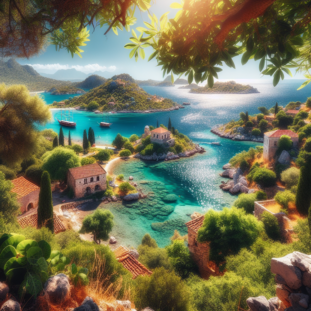Alanya Kekova Demre turu ile Kekova Adası manzarası