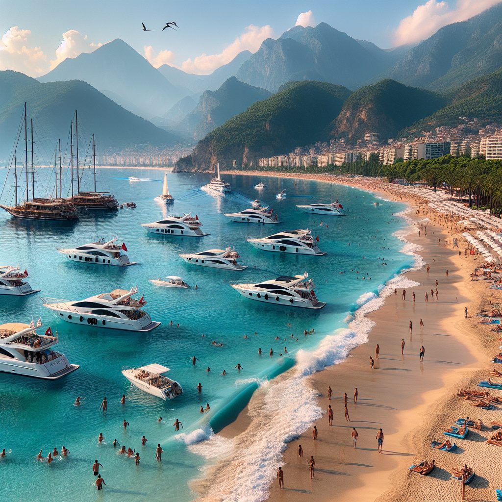 Alanya koy turu manzarası