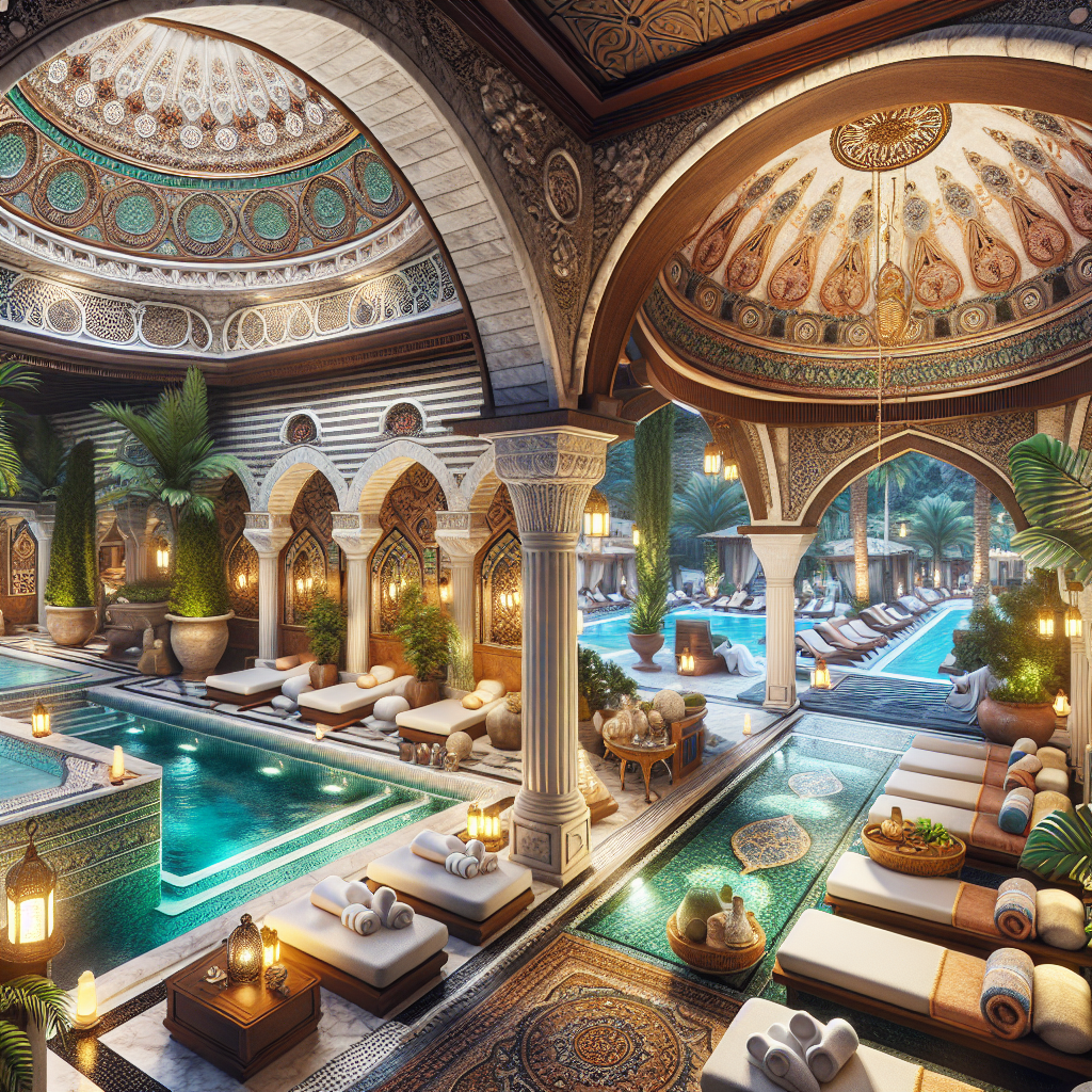 Spa ve hamam hizmetleri sunan Alanya otellerinin görüntüsü