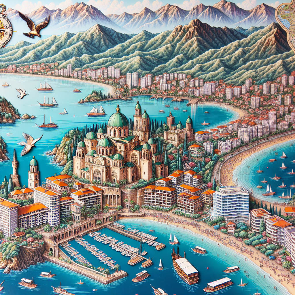 Alanya gezilecek yerler haritası ve tur fiyatları