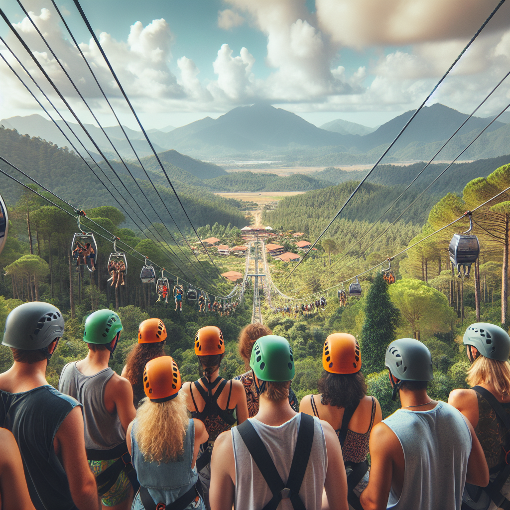 Alanya zipline turu manzarası