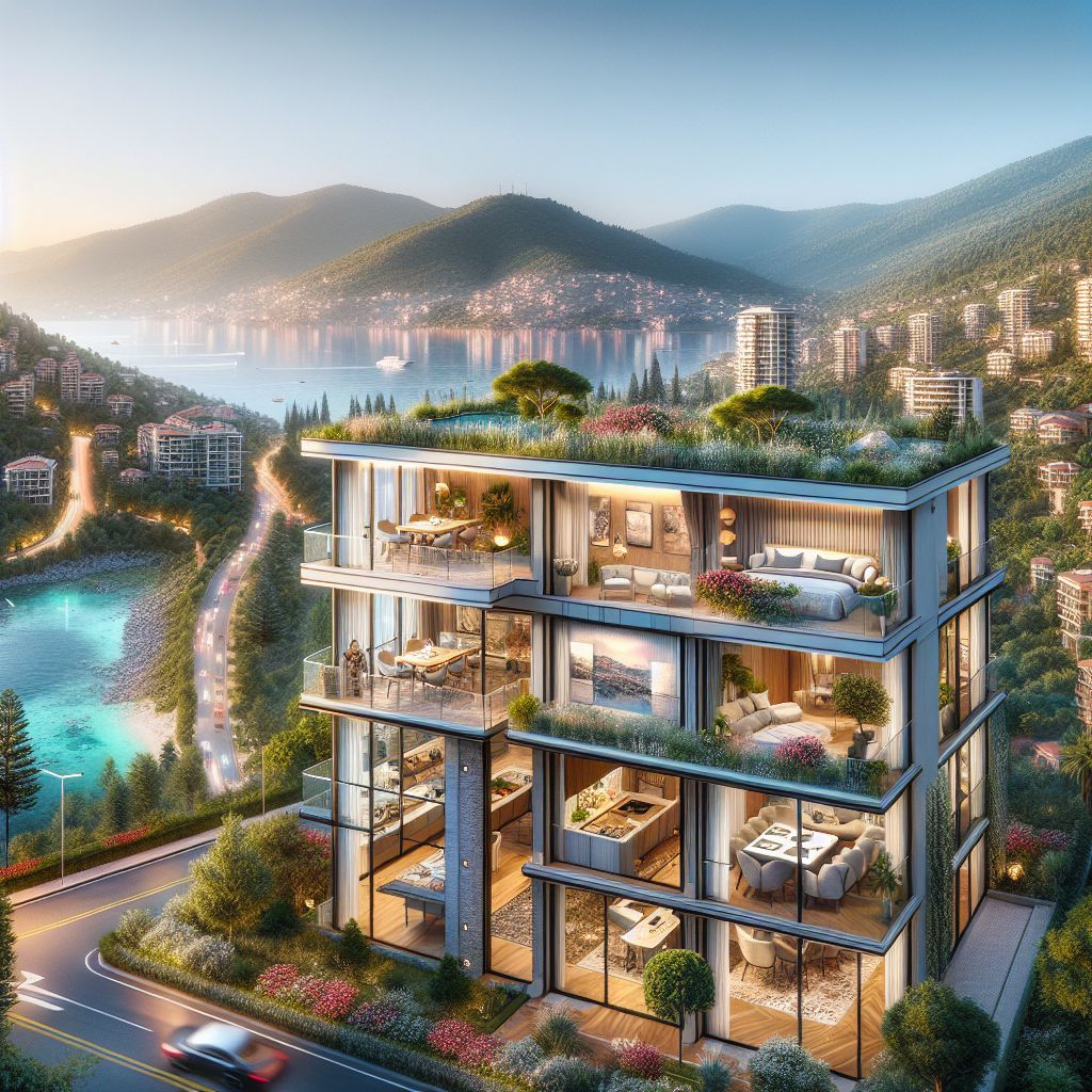 Beautiful apartment for sale in Alanya showcasing scenic views and modern design