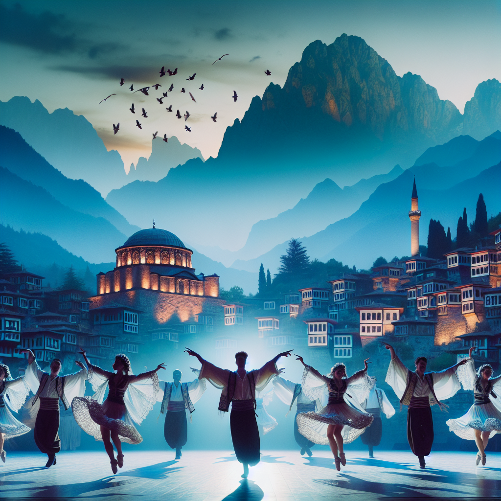 Haber-106 en ucuz Alanya Anadolu Ateşi gösterisi sırasında sahnede dans eden sanatçılar.