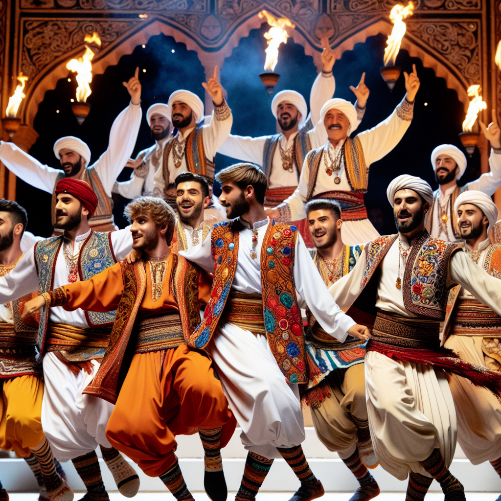 Haber-124 Alanya Anadolu Ateşi performansı sergileyen dansçılar
