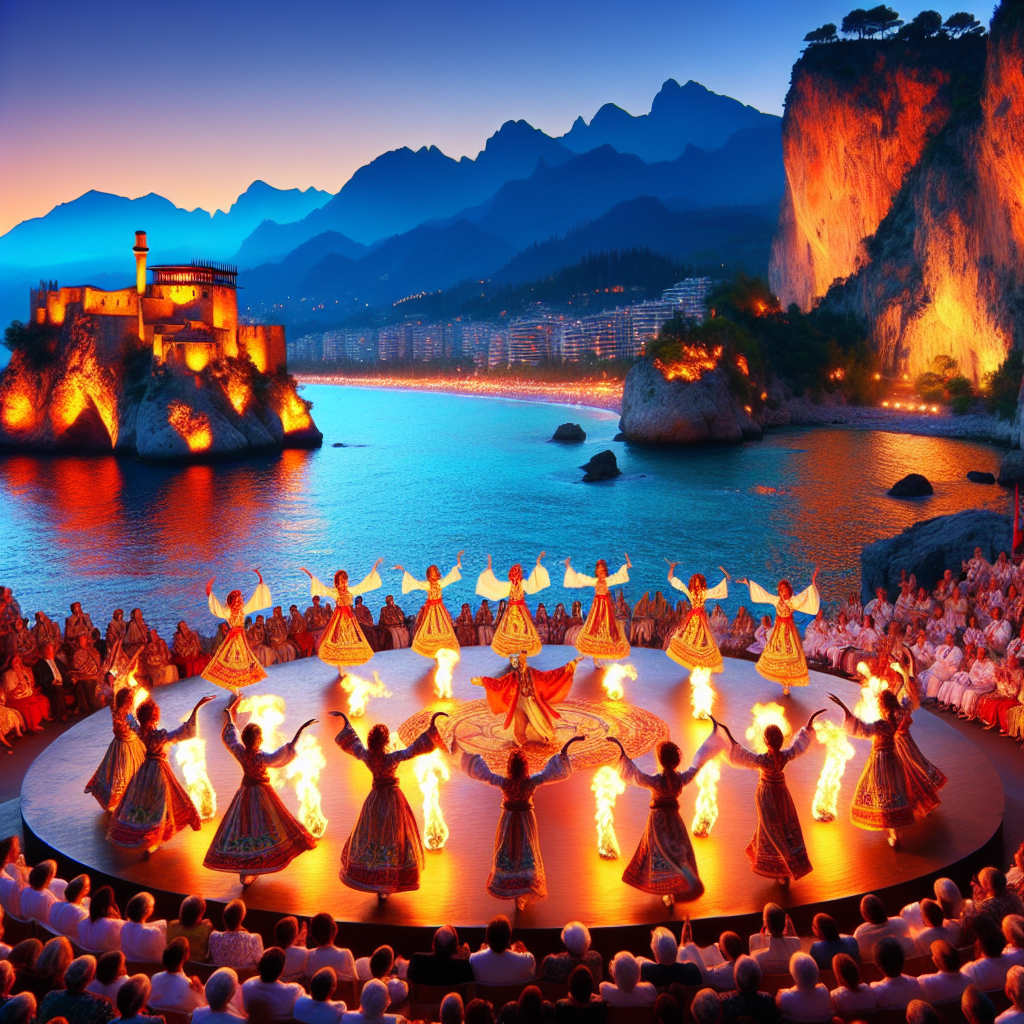 Anadolu Ateşi gösterisinin Alanya
