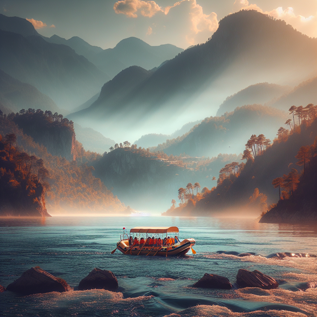Alanya rafting turu, suya düşen bot, eğlenceli anlar