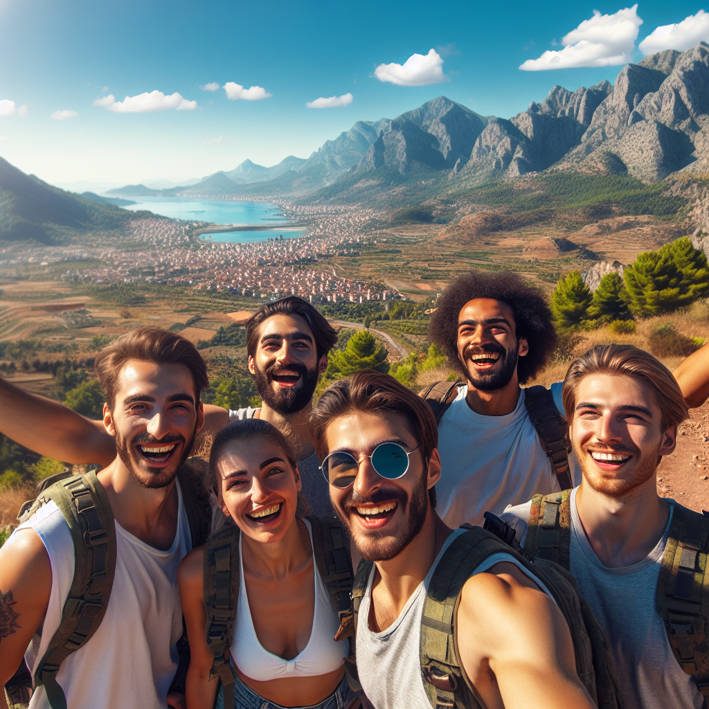 Alanya Anadolu Ateşi turuna katılan mutlu insanlar