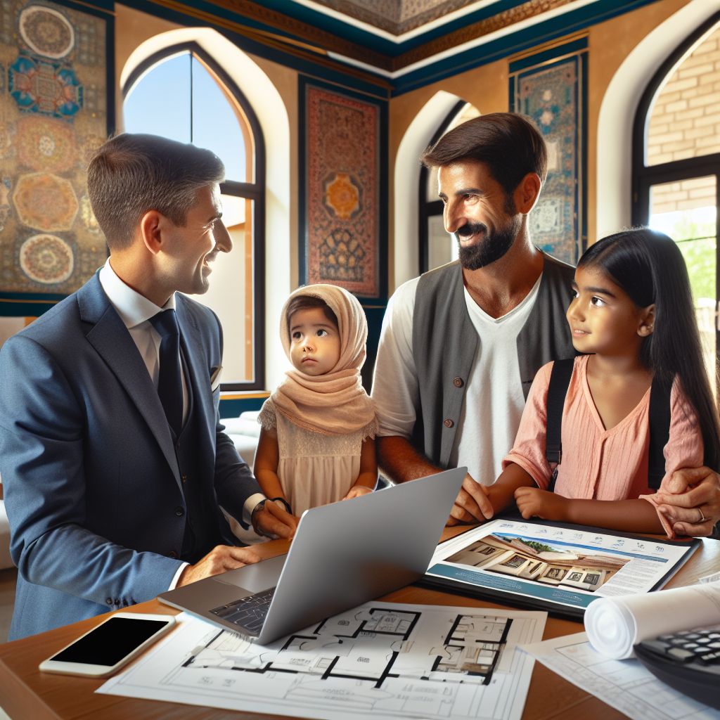 A family consultation at Alanya Emlakçı Kavi, focusing on real estate and tourism services.