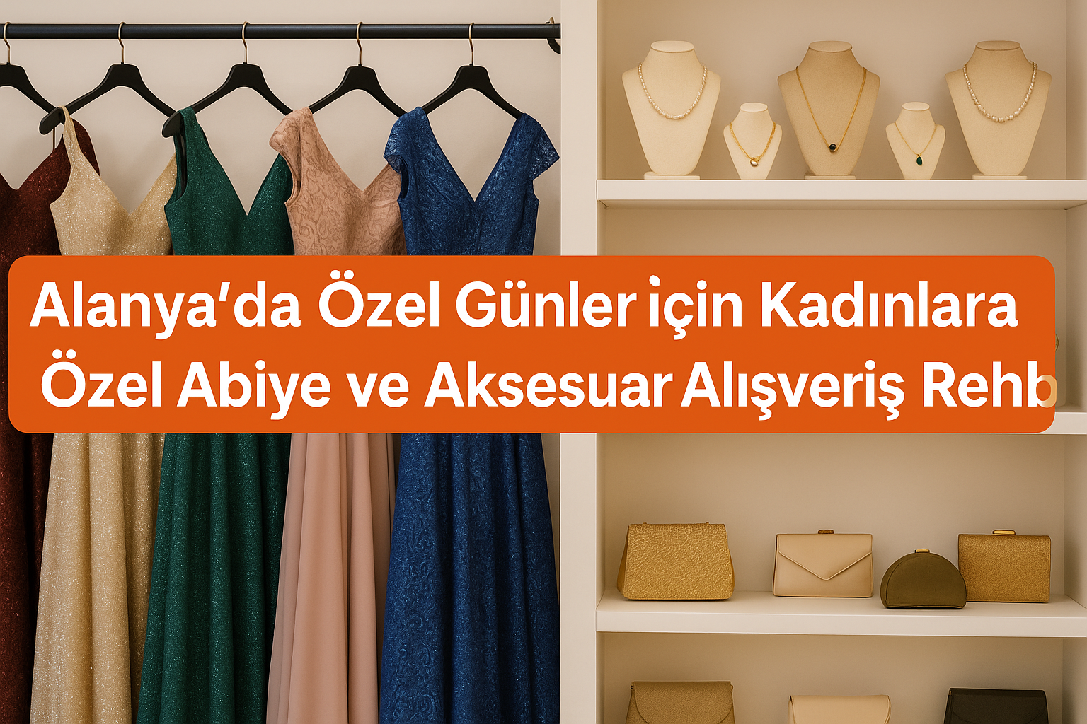 Alanya’da özel günler için kadınlara yönelik abiye ve aksesuar mağazaları listesi