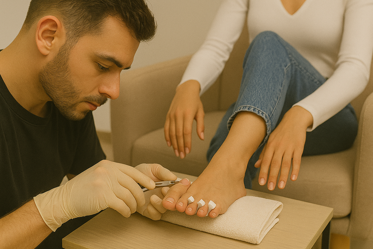 Alanya Cut By Celal salonunda uygulanan modern jel tırnak ve nail art tasarımı