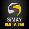 Simay Rent a Car ofisinde park edilmiş kiralık araçlar, ön planda sedan ve SUV modelleri