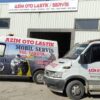 “Azim Auto Service servis alanında bakım ve onarım işlemi yapılan aracın bulunduğu modern oto servis görüntüsü.”