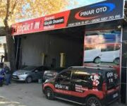 “Alanya Yunus Oto Boyasız Göçük Onarımı servis alanında araç göçük düzeltme işleminin yapıldığı modern mini onarım servisi görüntüsü.”