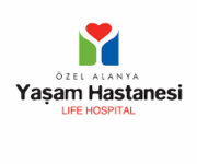 “Özel Alanya Yaşam Hastanesi modern hasta kabul ve sağlık hizmet alanlarıyla hizmet veren hastane binası.”