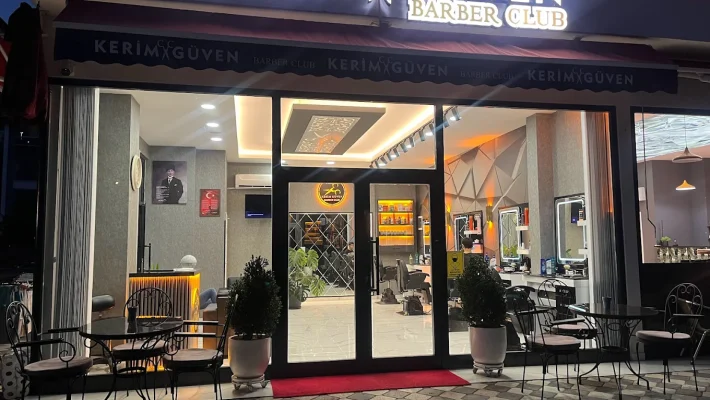 Kerim Güven Barber Club – profesyonel erkek kuaförü, modern saç tasarımı ve sakal bakım hizmetleri Alanya’da.